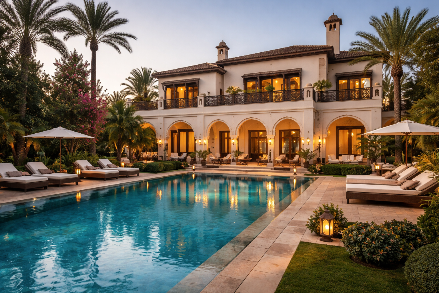 Villa de luxe avec piscine gérée par une conciergerie Airbnb à Marrakech