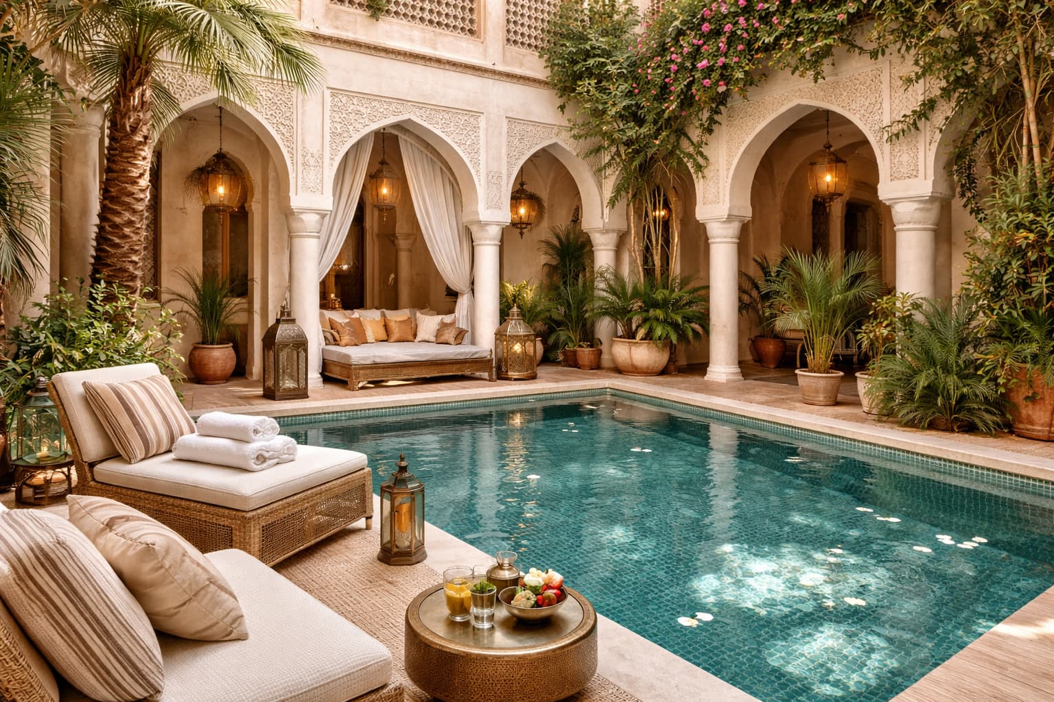 Riad avec piscine géré par notre conciergerie immobilière à Marrakech