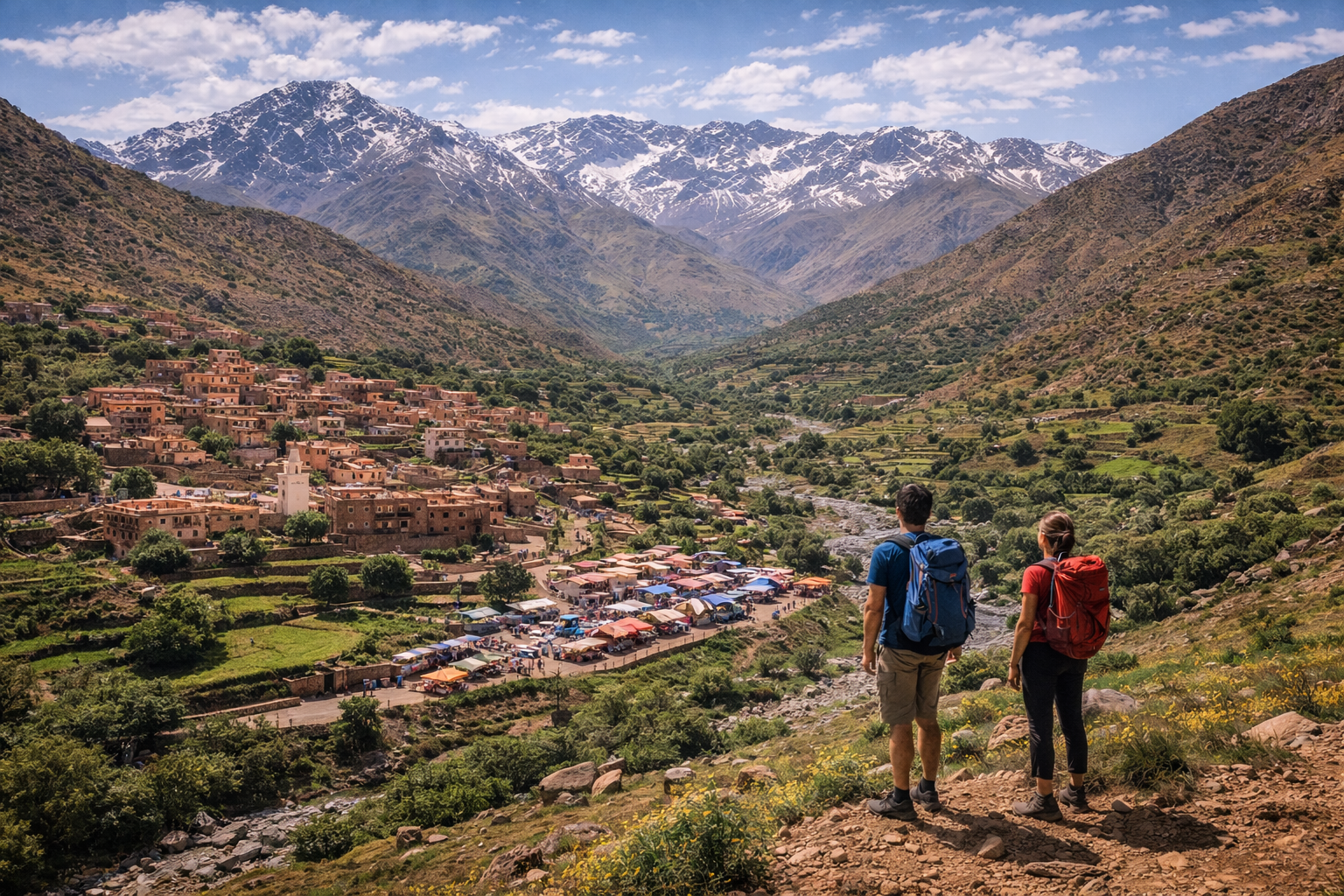 excursion asni atlas depuis marrakech villages berberes montagne