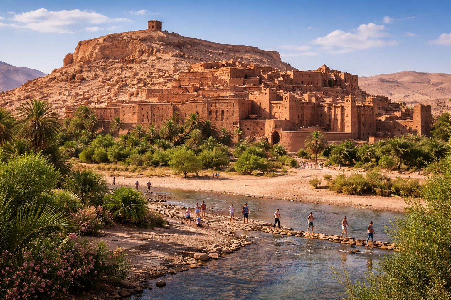 excursion ouarzazate ait ben haddou depuis marrakech kasbah maroc desert