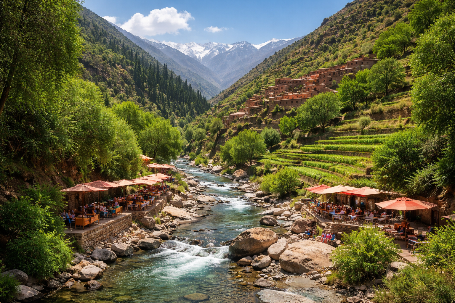 excursion ourika depuis marrakech vallee riviere atlas setti fatma