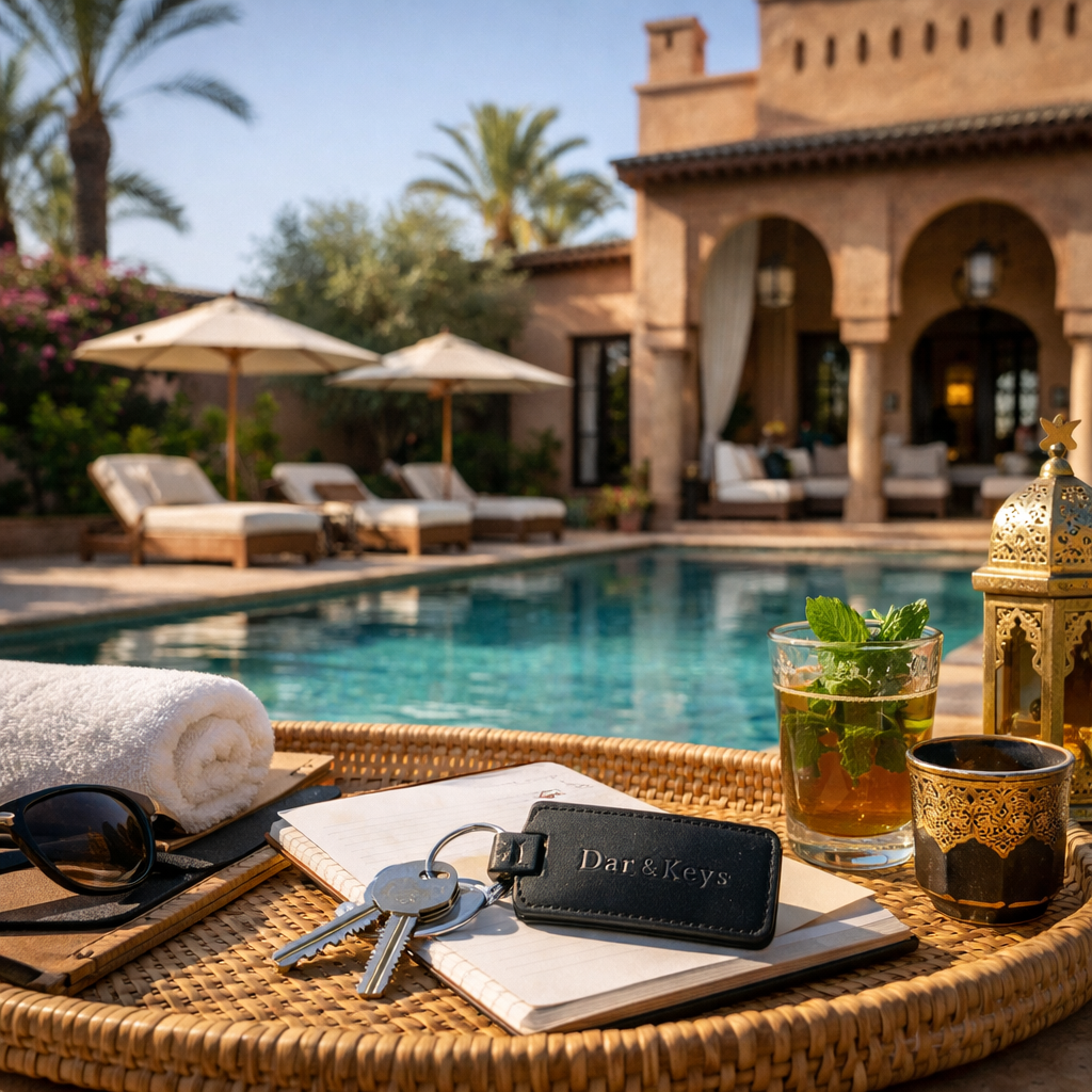 Villa avec piscine dans la Palmeraie de Marrakech gérée par une conciergerie Airbnb