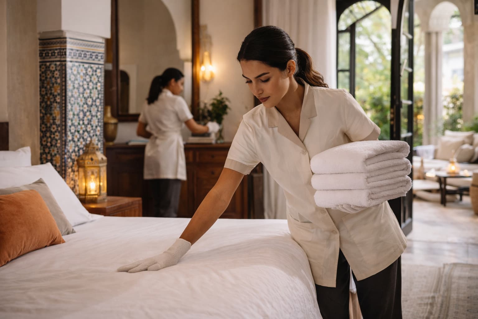 Ménage et préparation de location courte durée à Marrakech